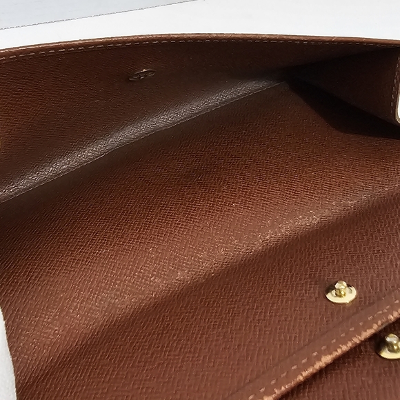 Louise Vuitton Vintage 2001 Brown Monogram Canvas Porte Tresor Long Wallet - Picture 7 of 16